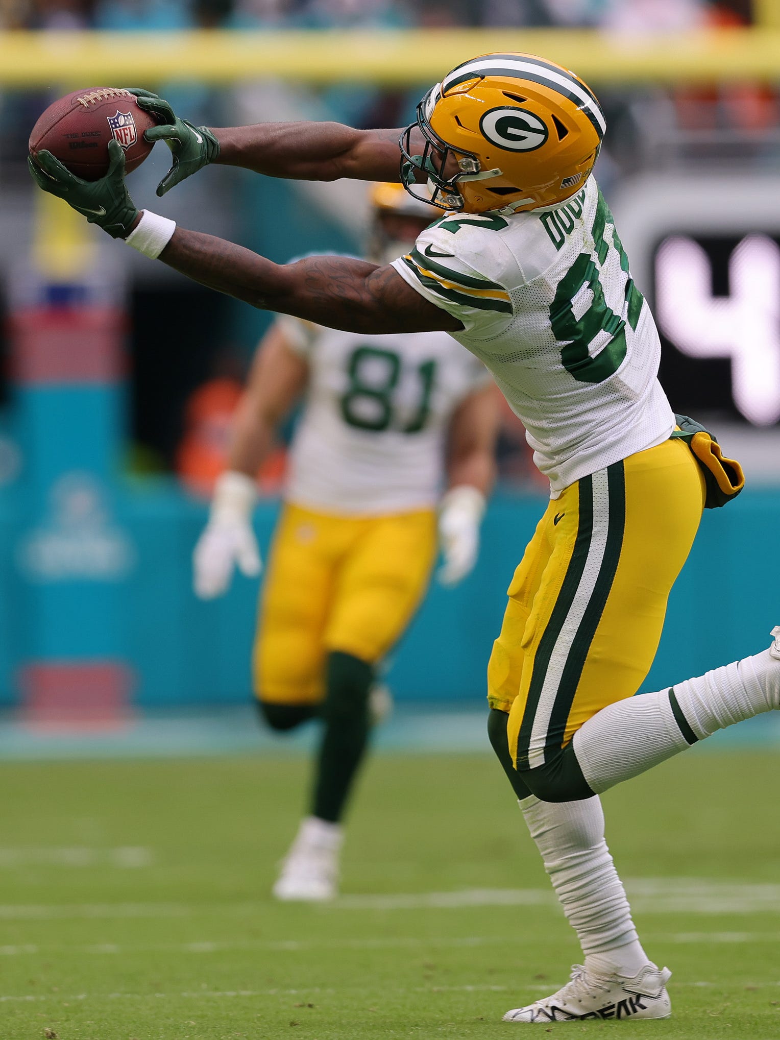 Romeo Doubs returns to practice as Packers prepare for the Bears