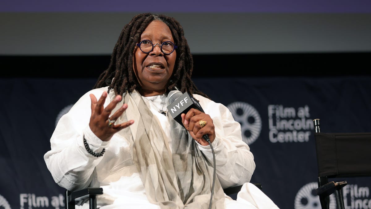 NEW YORK, NEW YORK - OCTOBER 01:  Whoopi Goldberg takes part in the  "Till" press conference at The Film Society of Lincoln Center, Walter Reade Theatre on October 01, 2022 in New York City. (Photo by Michael Loccisano/Getty Images for FLC) ORG XMIT: 775878906 ORIG FILE ID: 1429421439