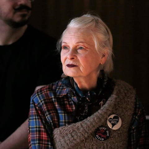 Vivienne Westwood watches rehearsals ahead of her 