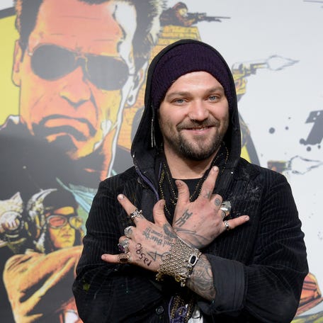 Bam Margera arrives at The World Premiere Of Lionsgate "The Last Stand" held at Grauman's Chinese Theatre on January 14, 2013 in Hollywood, California.