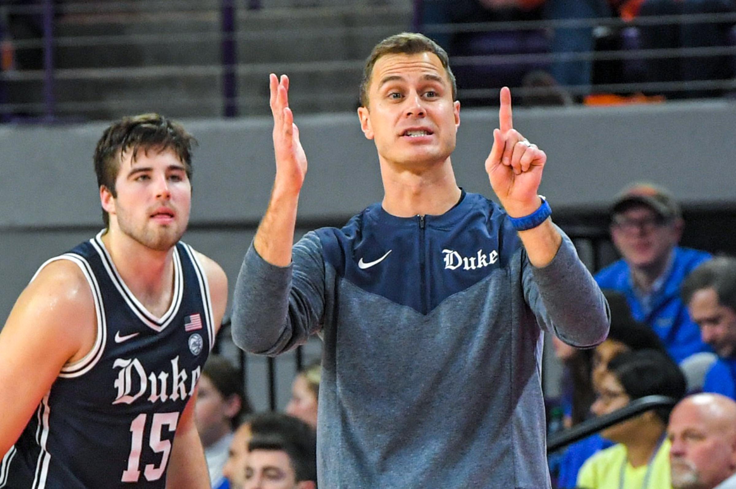 Duke Basketball Coach Jon Scheyer After The Clemson Game