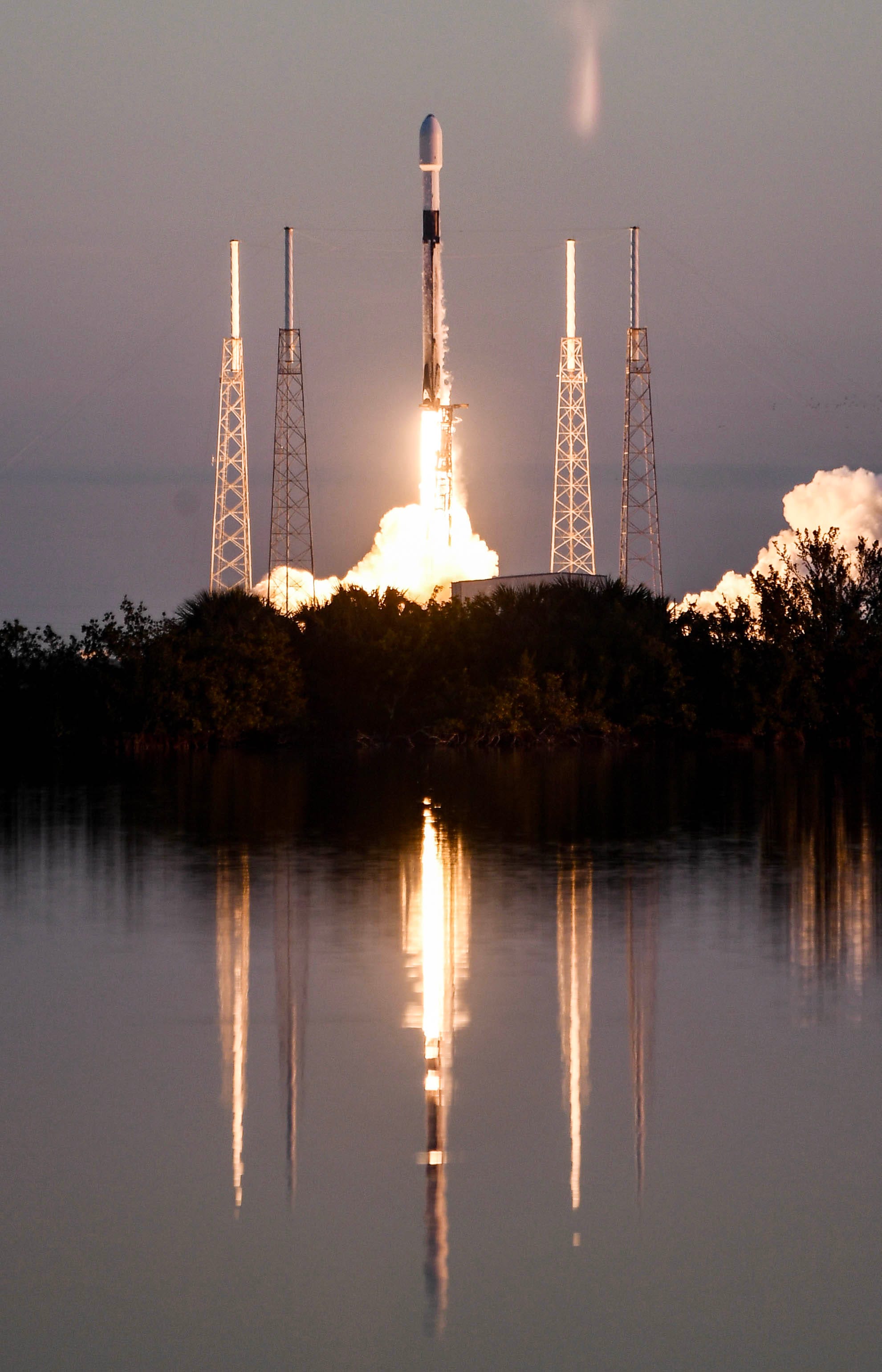 SpaceX Launches GPS Satellite From Cape Canaveral, Lands On Drone Ship