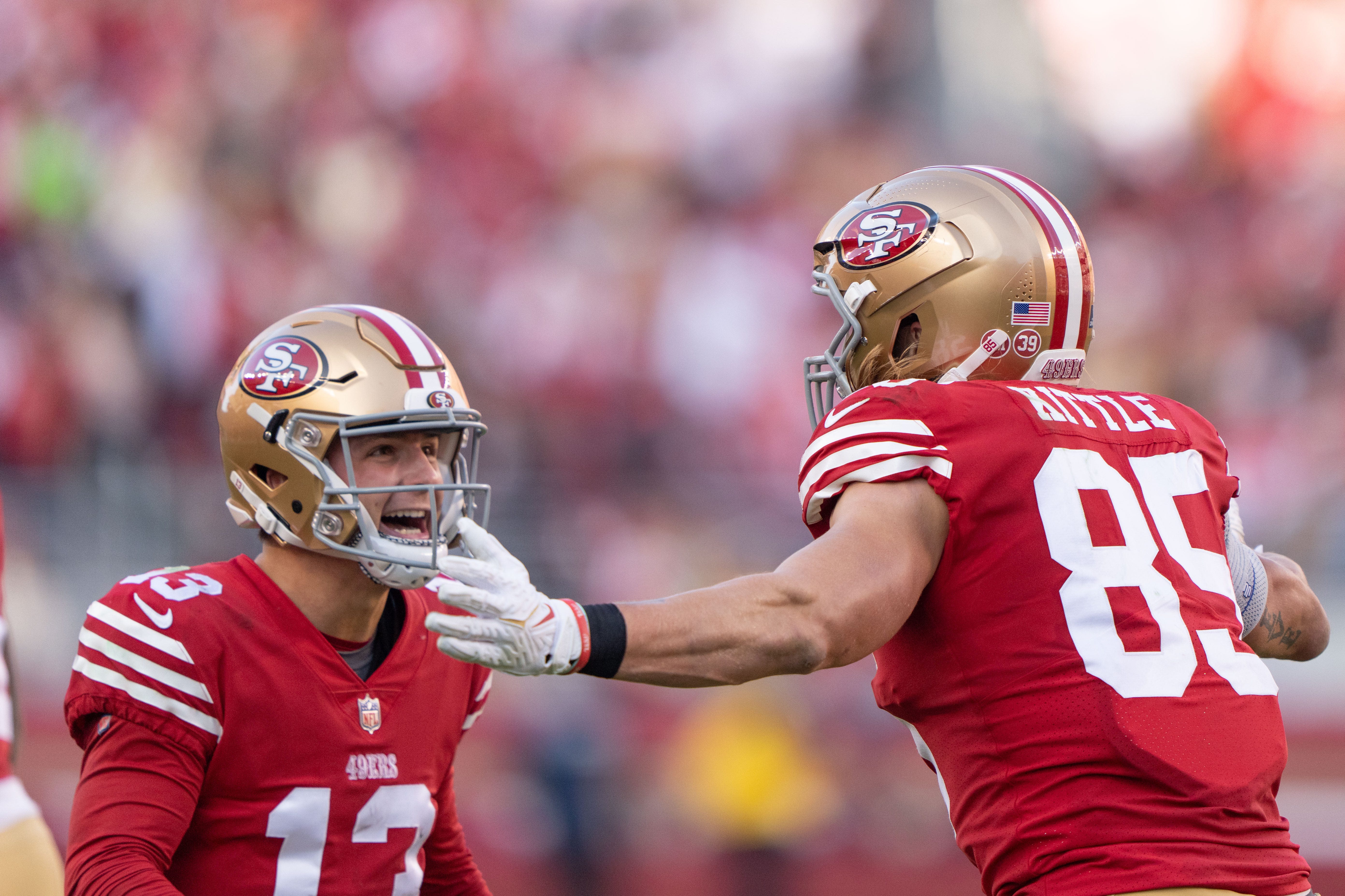 49ers George Kittle's Question To QB Brock Purdy About Arm Injury