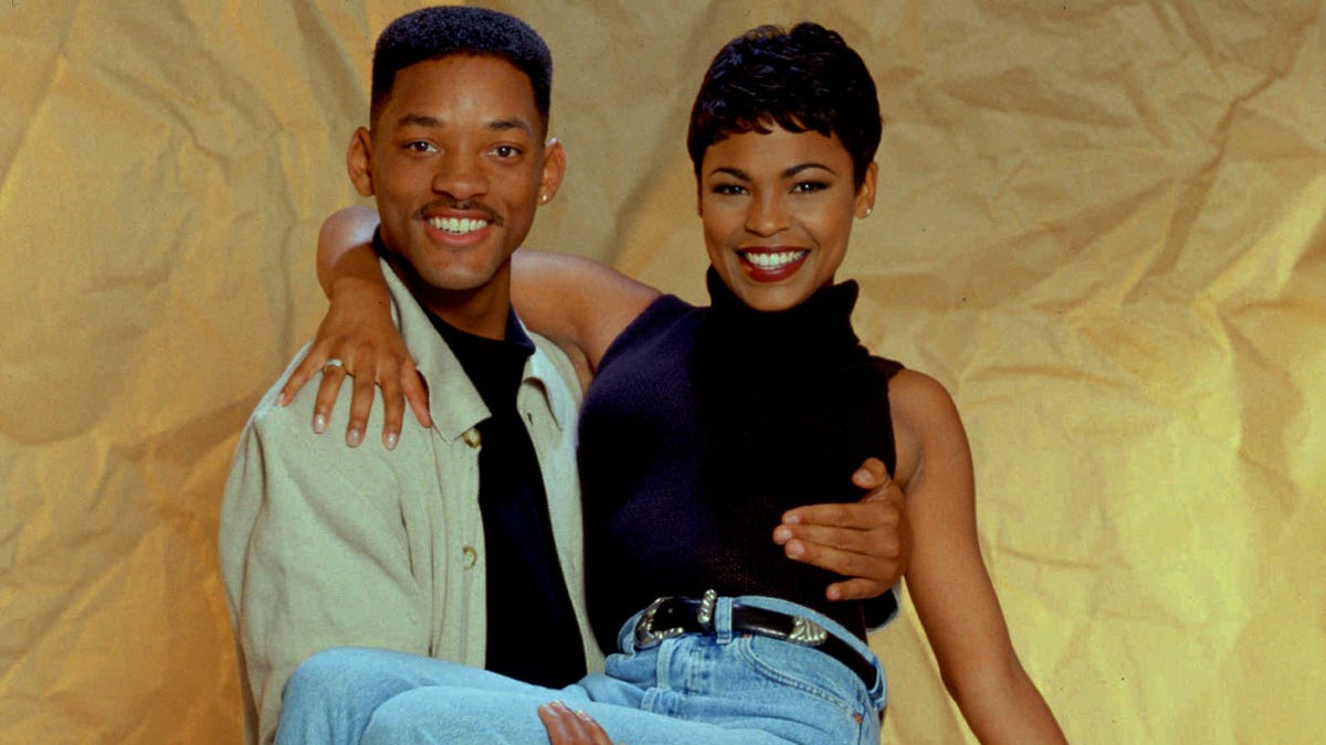 NBC119 1/24/95 -- "The Fresh Prince of Bel-Air" - Generic Art --  TELECASTS: Mondays (8-8:30 p.m. ET). -- PICTURED: Will Smith, Nia Long -- LOVE IS IN THE AIR  -- Will (Will Smith) has recently learned a thing or two about commitment now that he is officially out of the dating game. His blossoming romance with Lisa (Nia Long, "Made In America") has made him a new man.    --  NBC PHOTO: Gary Null. ORG XMIT: NBC119