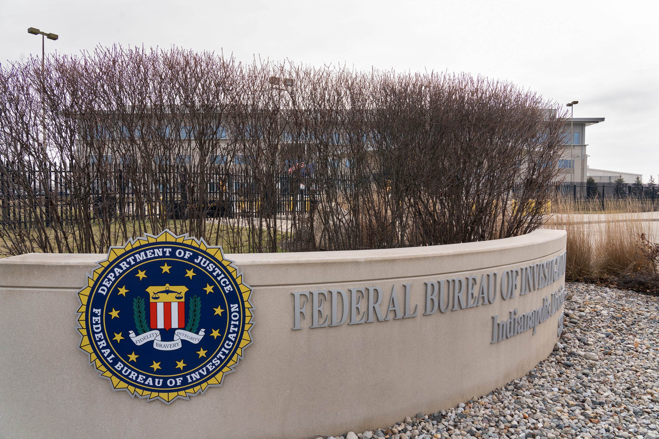 The U.S. Department of Justice, Federal Bureau of Investigation Indianapolis offices are at 8825 Nelson B Klein Parkway. Photo taken Tuesday, Jan. 24, 2023.