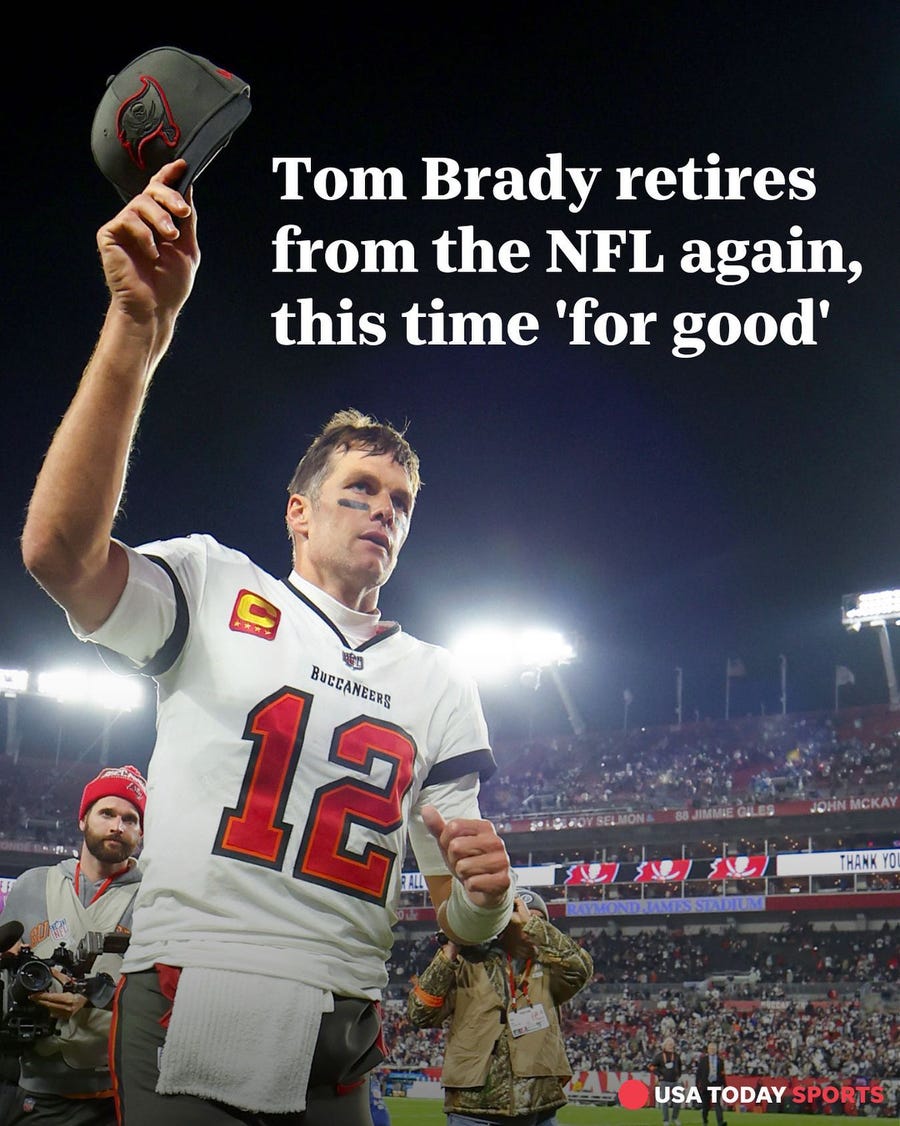 Tom Brady announced Wednesday morning that he is retiring from the NFL