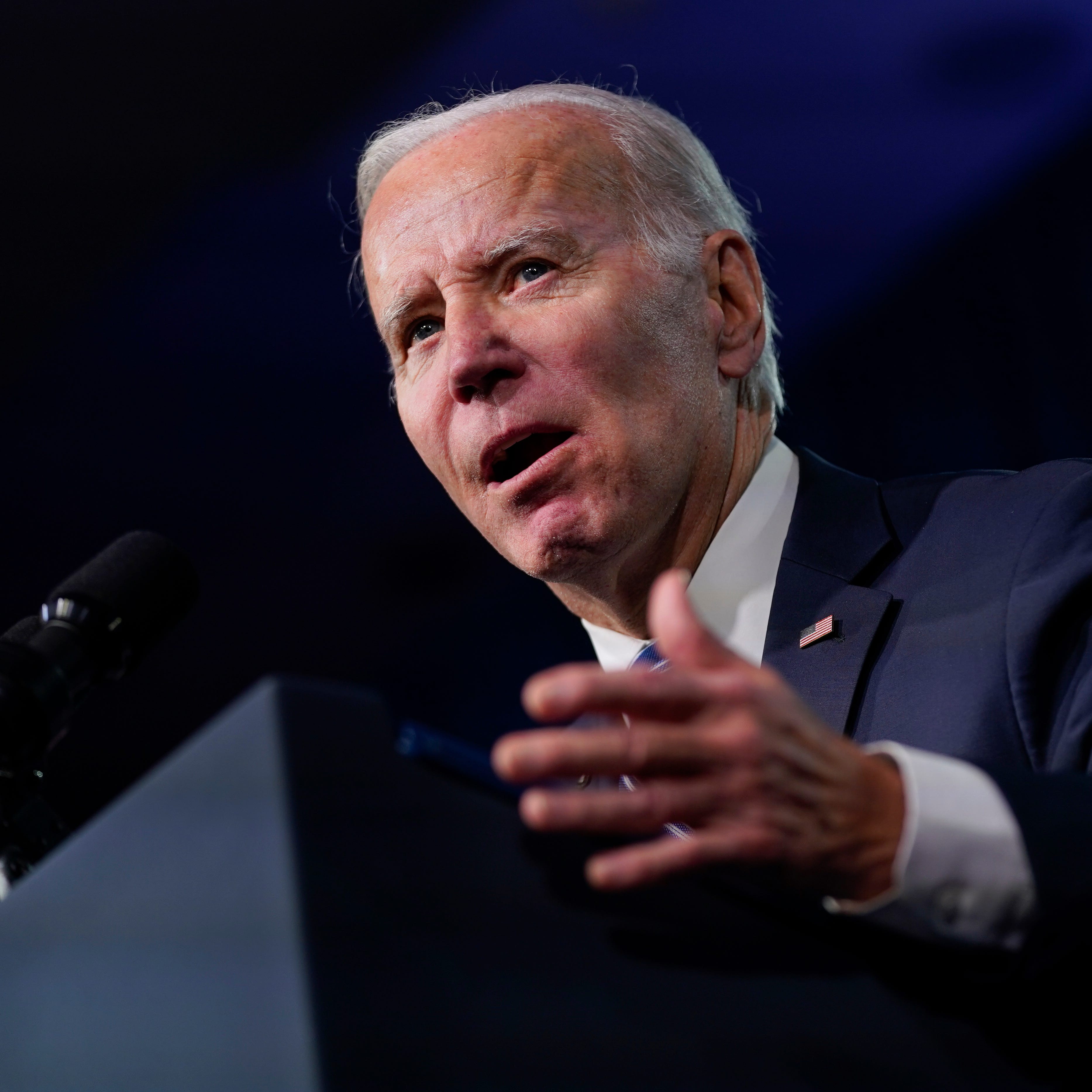 President Joe Biden speaks at the Democratic National Committee Winter Meeting, Friday, Feb. 3, 2023, in Philadelphia. (AP Photo/Patrick Semansky) ORG XMIT: OTK