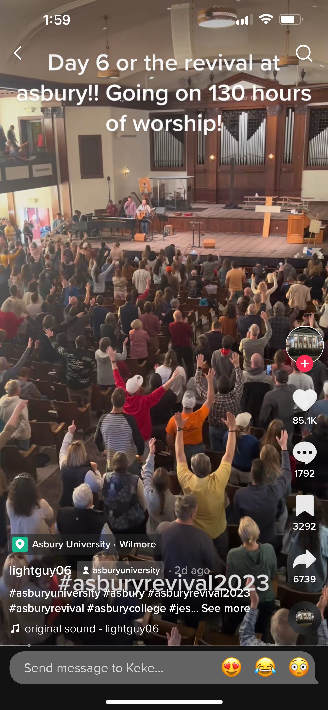 Thousands go to Asbury University revival in Kentucky as it goes viral