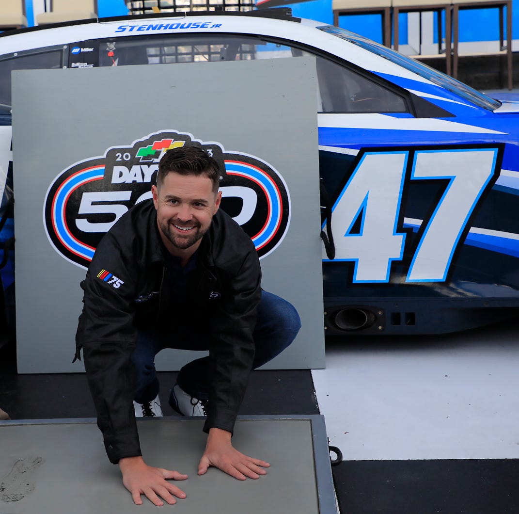 one activenews: Daytona 500 winner Ricky Stenhouse Jr. celebrates with ...