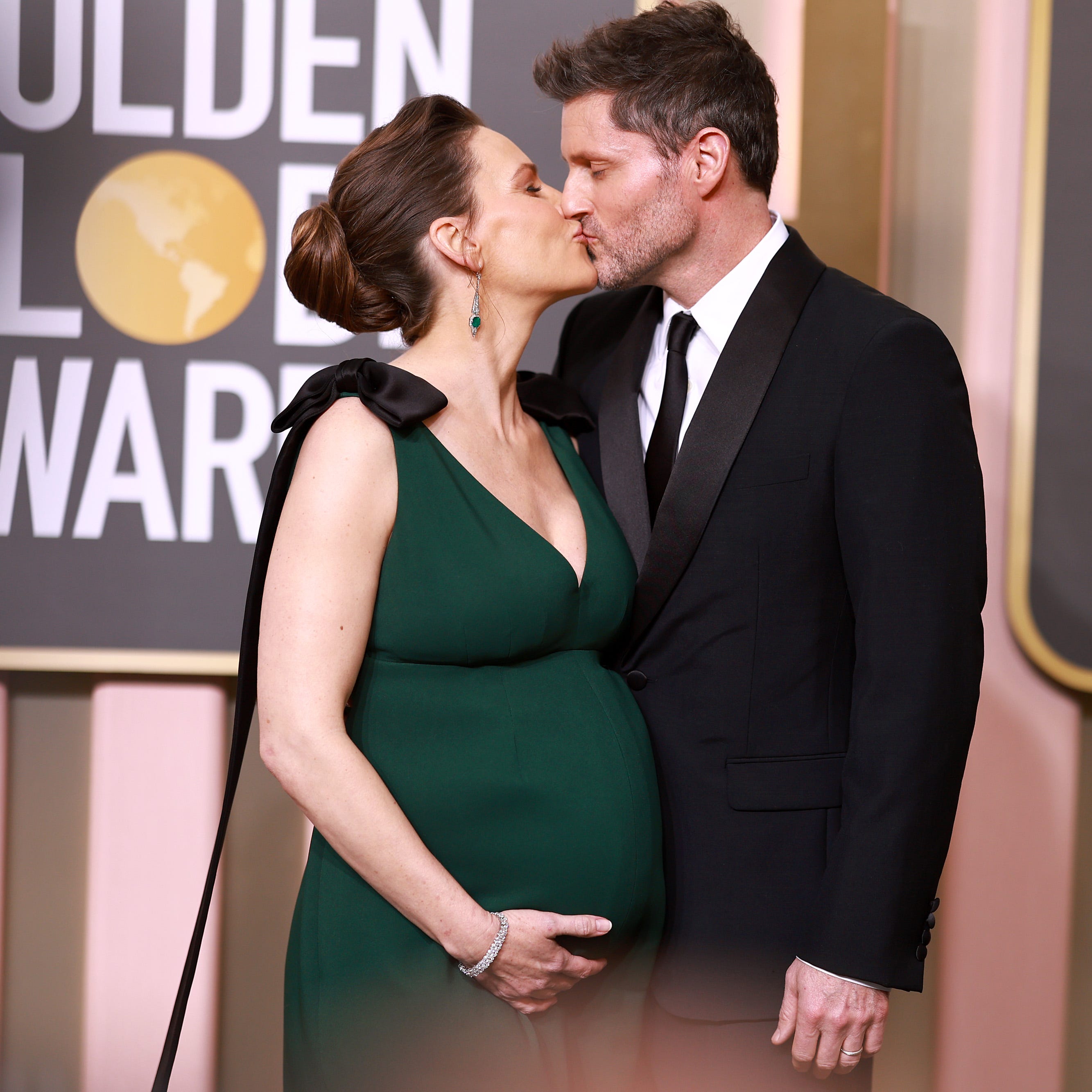 BEVERLY HILLS, CALIFORNIA - JANUARY 10: (L-R) Hilary Swank and Philip Schneider attend the 80th Annual Golden Globe Awards at The Beverly Hilton on January 10, 2023 in Beverly Hills, California. (Photo by Matt Winkelmeyer/FilmMagic) ORG XMIT: 775856297 ORIG FILE ID: 1455610889