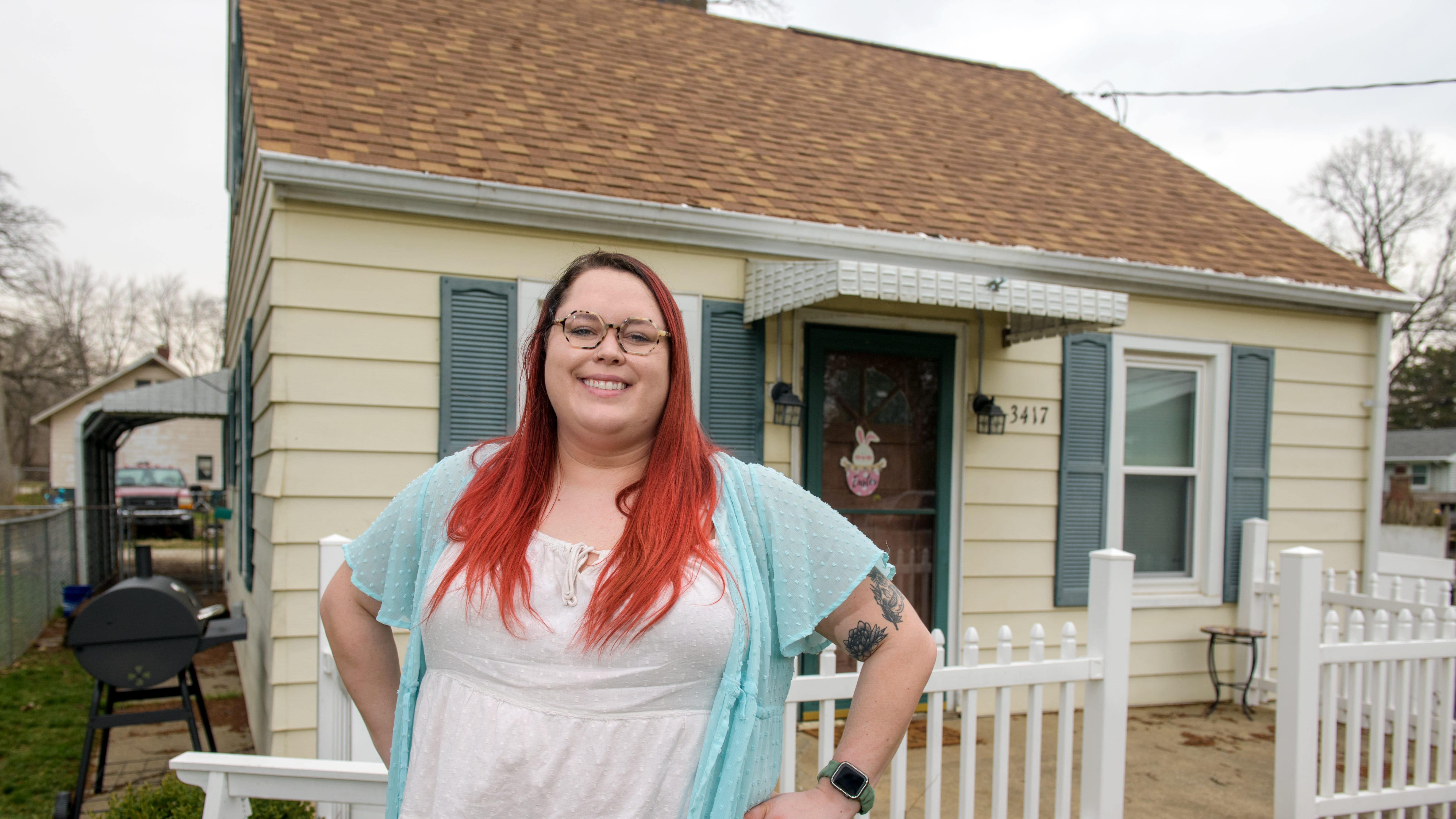 Jessica O'Neill recently bought her first home, a two-bedroom ranch off Harmon Highway for $54,000. 