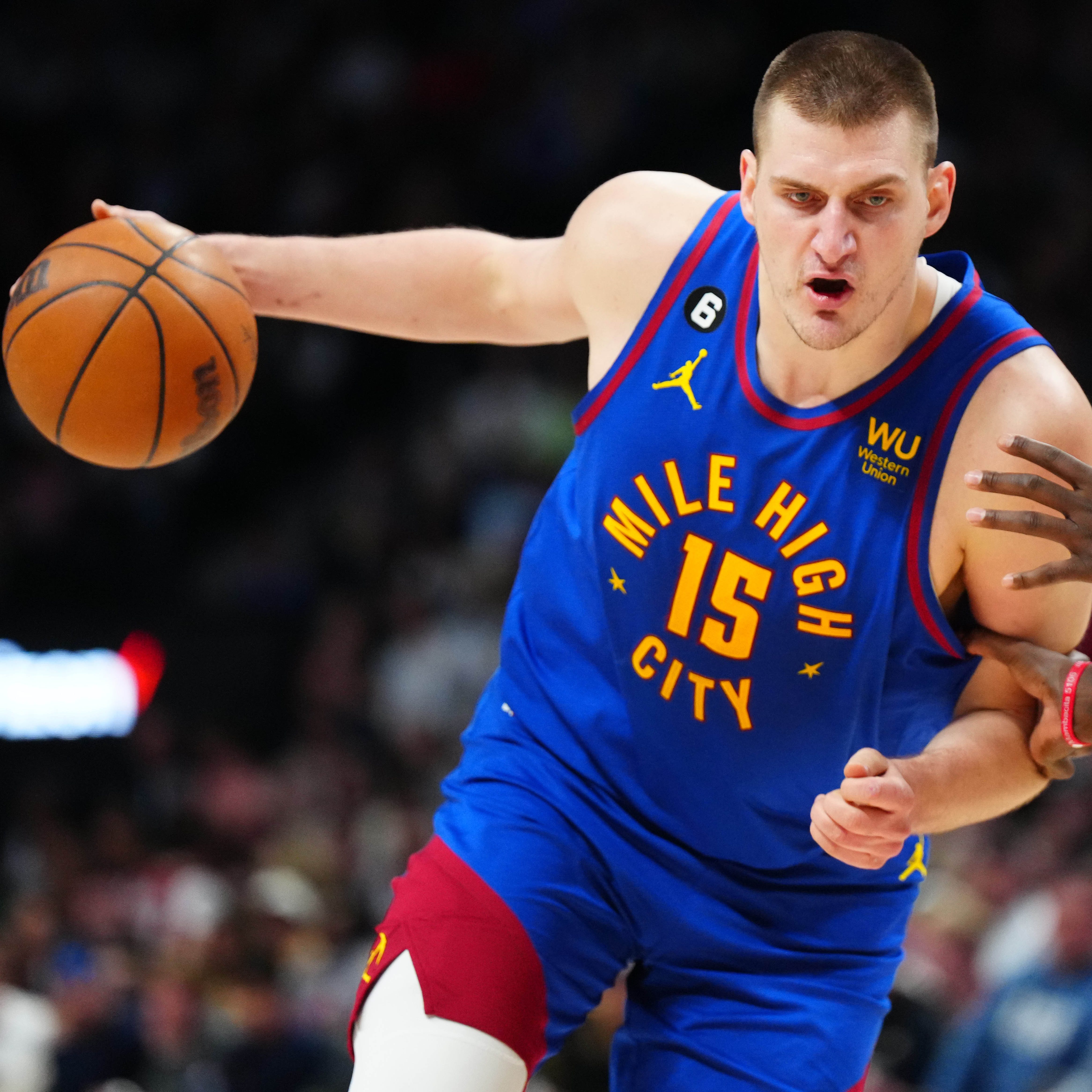 The Denver Nuggets' Nikola Jokic is the two-time reigning NBA MVP award winner.