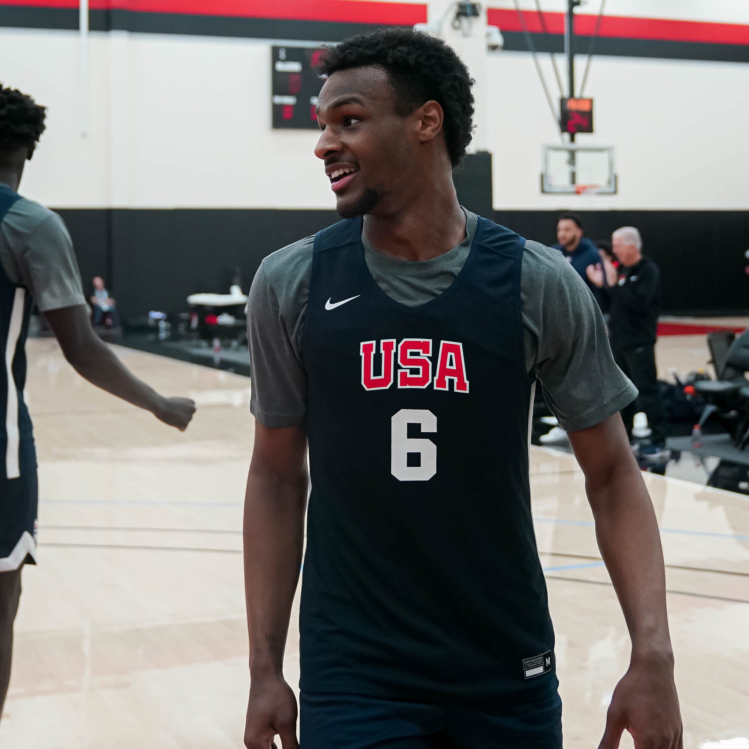 Bronny James scored 11 points in Team USA's win in the Nike Hoop Summit.