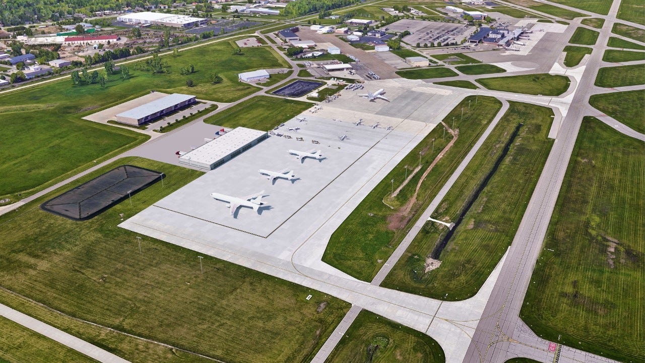 Lansing Airport To Get Federally Backed 13 Million Expansion   07ed9f2f A6cd 462e Bd85 E7f67d577fc9 Cargo Ramp Rendering II 