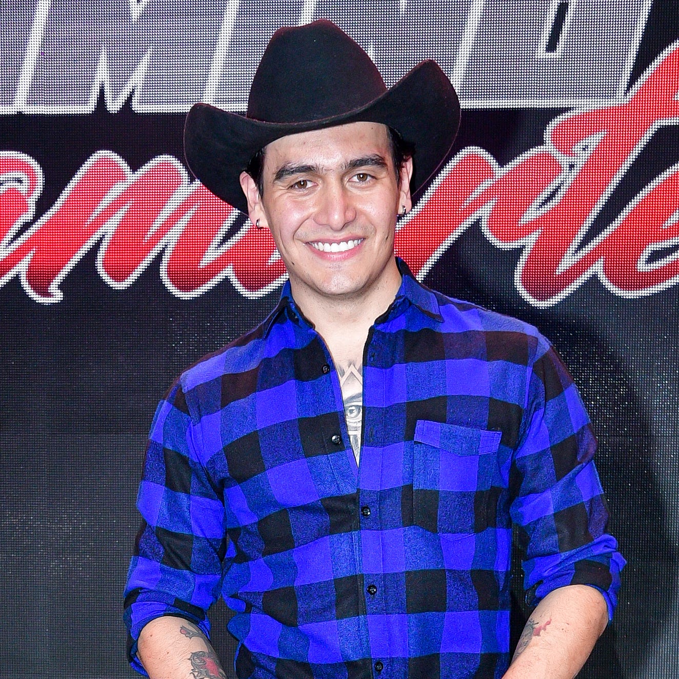 Juli‡n Figueroa poses for photo during presentation of Mi camino es amarte soap opera at Estudio Azteca, on November 3, 2022 in Mexico City, Mexico. 