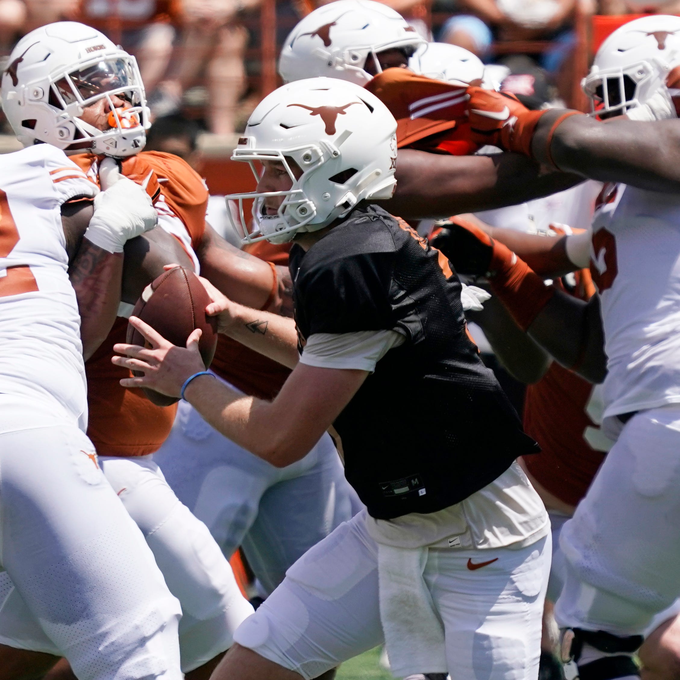 "I think it's pretty clear to say Quinn's our starting quarterback and we feel very good about that," Steve Sarkisian said after Texas' spring game.