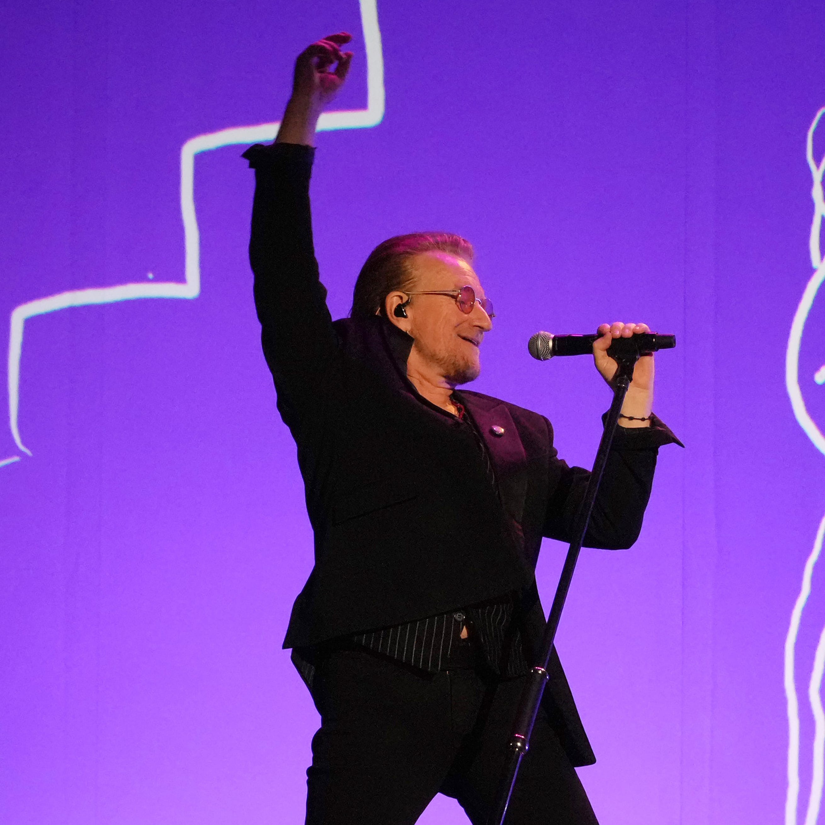 Bono shared excerpts from his memoir, "Surrender: 40 Songs, One Story," and also performed several U2 songs during his April 16, 2023, appearance at the Beacon Theatre in New York.