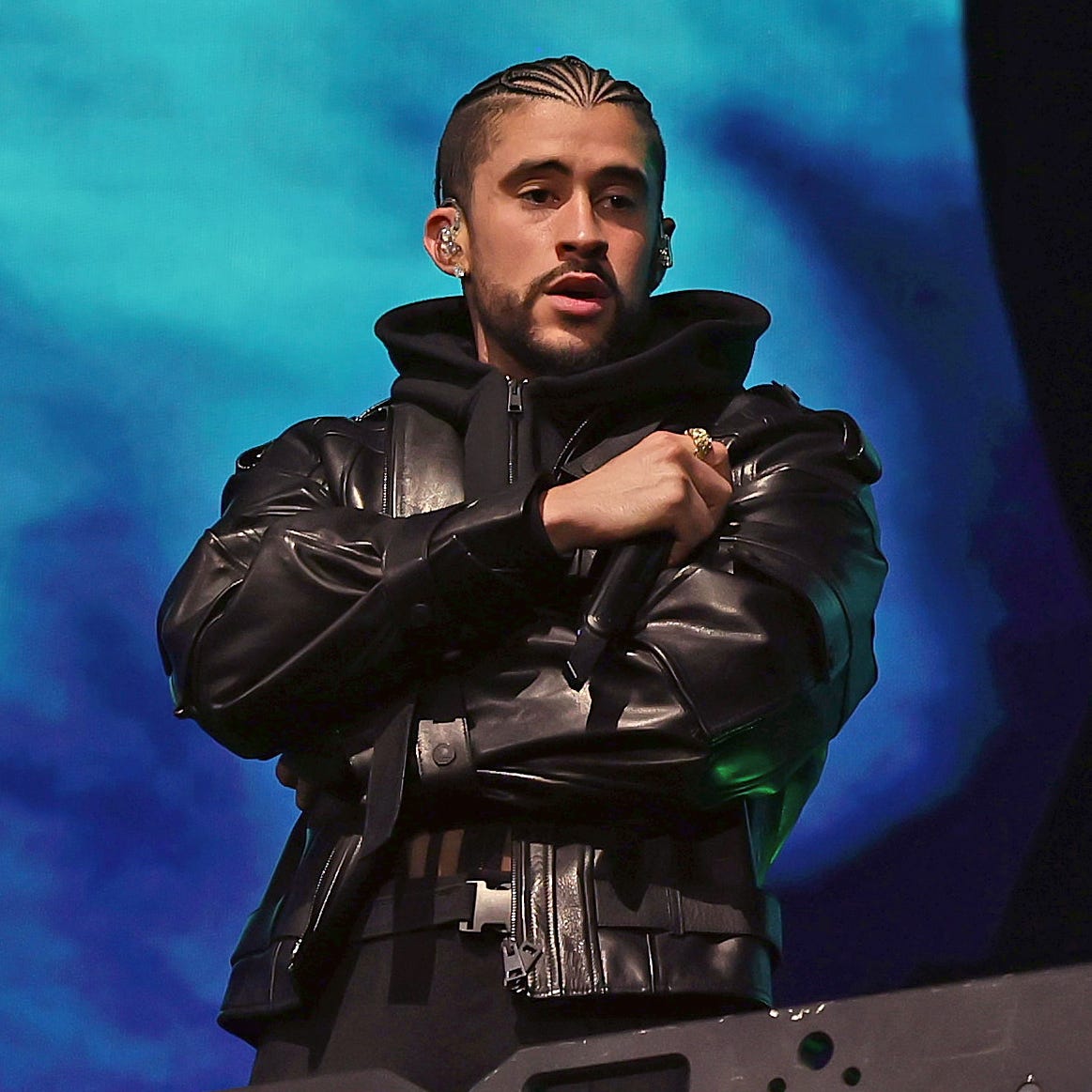 INDIO, CALIFORNIA - APRIL 21: Bad Bunny performs on the Coachella Stage during the 2023 Coachella Valley Music and Arts Festival on April 21, 2023 in Indio, California. (Photo by Michael Loccisano/Getty Images for Coachella) ORG XMIT: 775947933 ORIG FILE ID: 1484034848