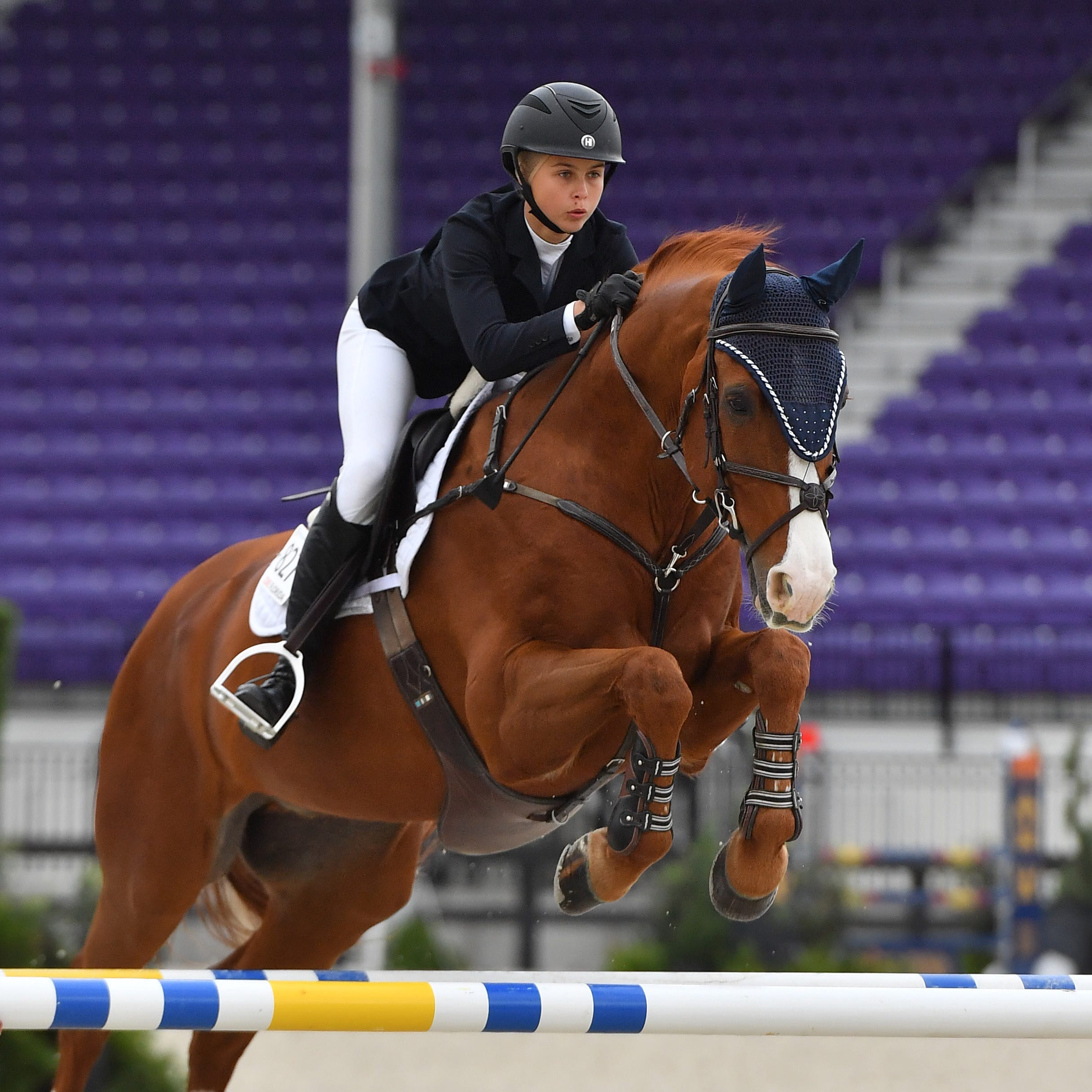 Hannah Serfass, a promising, 15-year-old junior show rider from Webster, Florida, died Sunday, following a fall while competing in a national steeplechase event at Fox Lea Farm, an equestrian center located on Auburn Road near Venice.