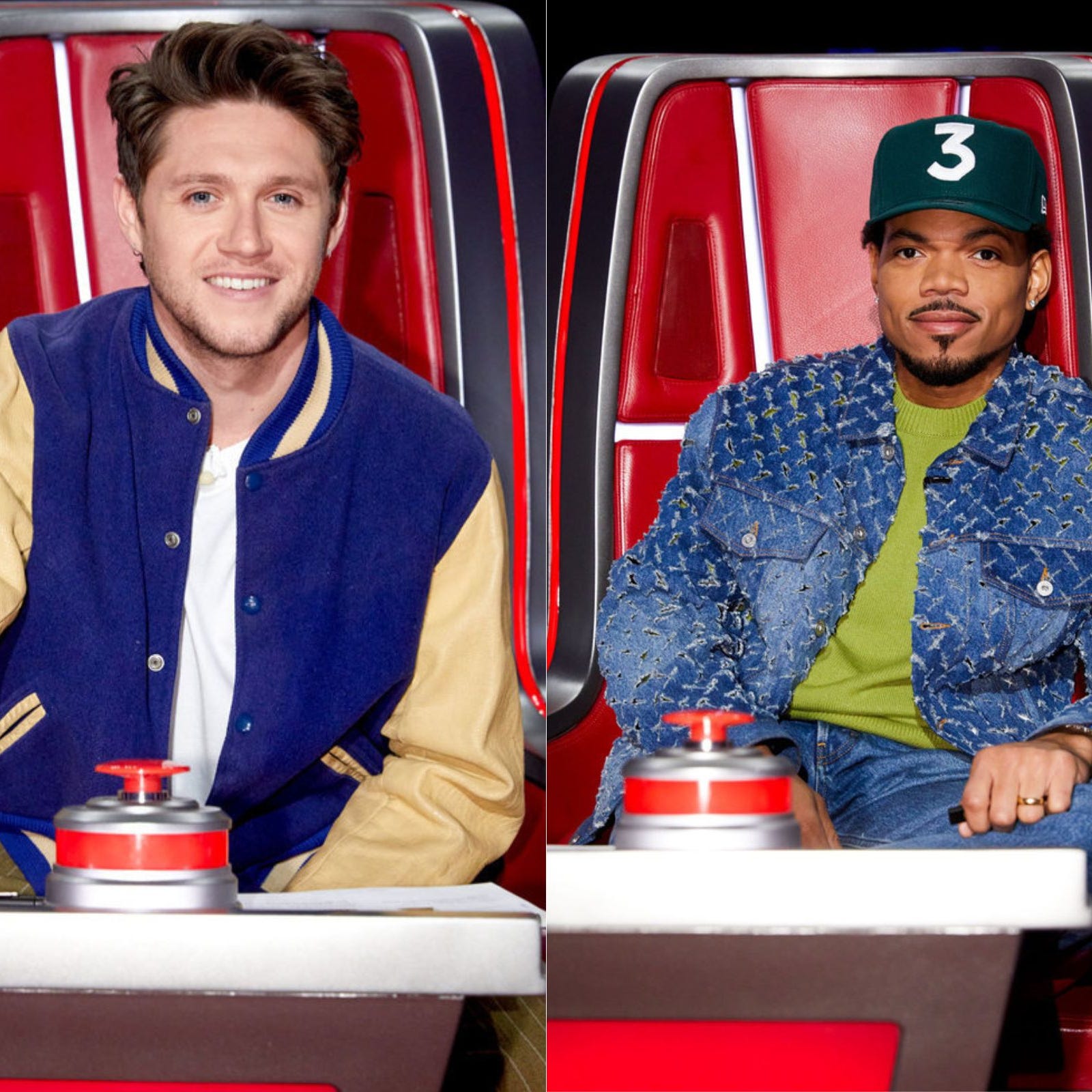 Niall Horan, left, and Chance the Rapper.