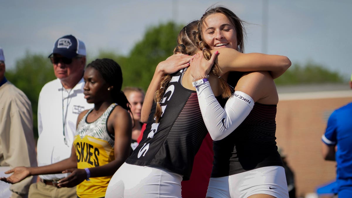 See photos of the Iowa high school state track and field meet on Friday