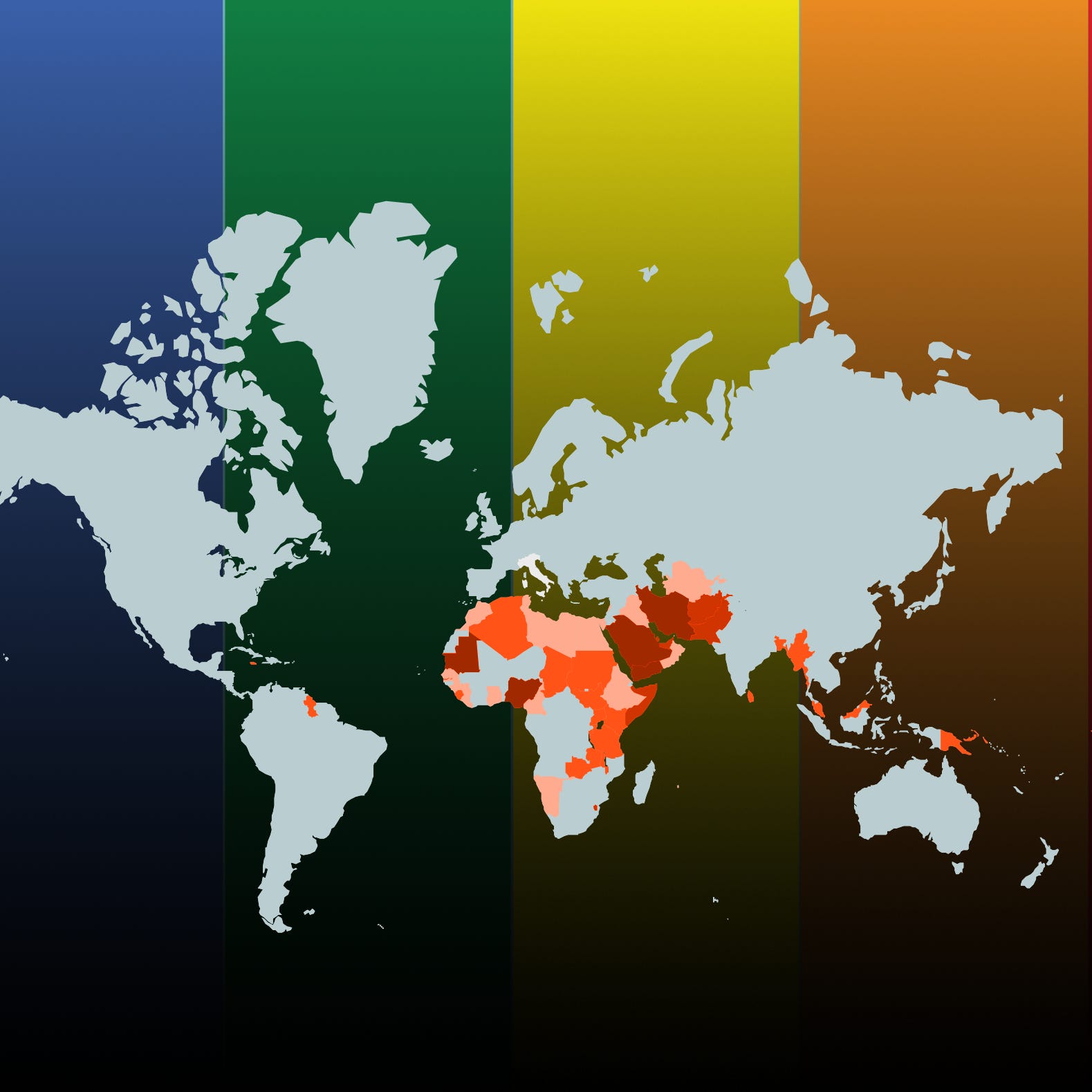 Countries criminalizing LGBTQ relations