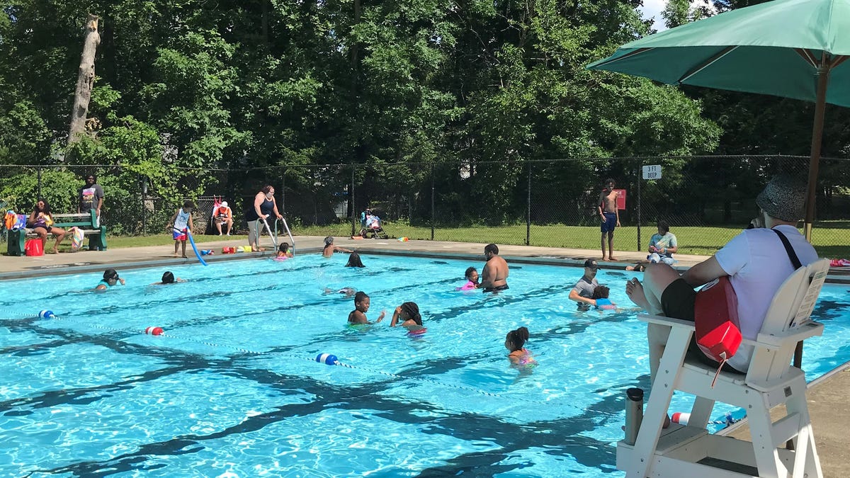 The pool at Spratt Park in the City of Poughkeepsie.