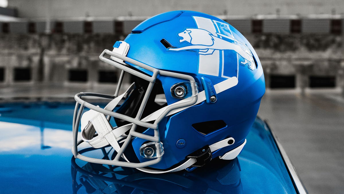 Detroit Lions unveil an alternate helmet