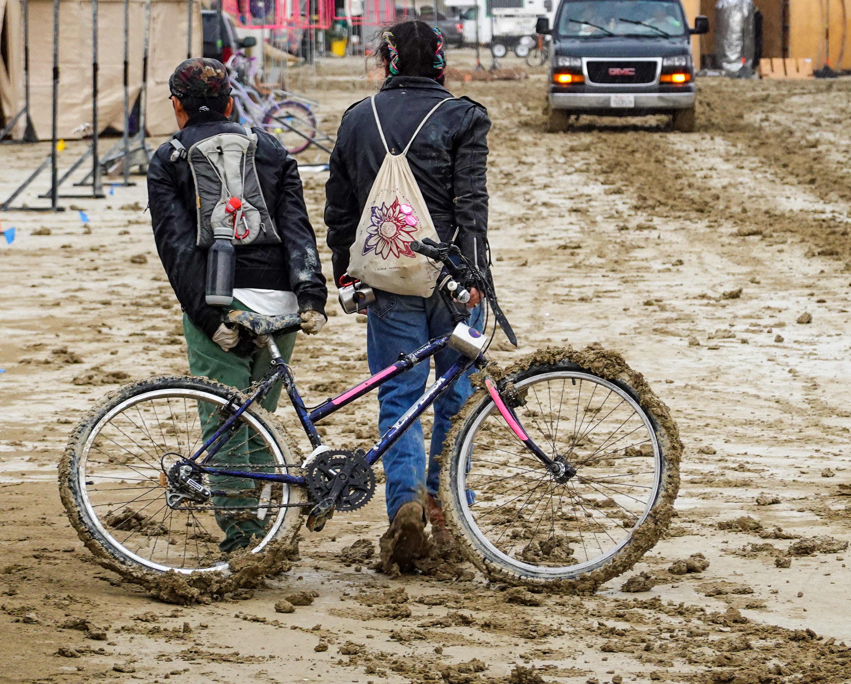 Rain and Mud Turn Burning Man into a Soupy, Muddy Morass