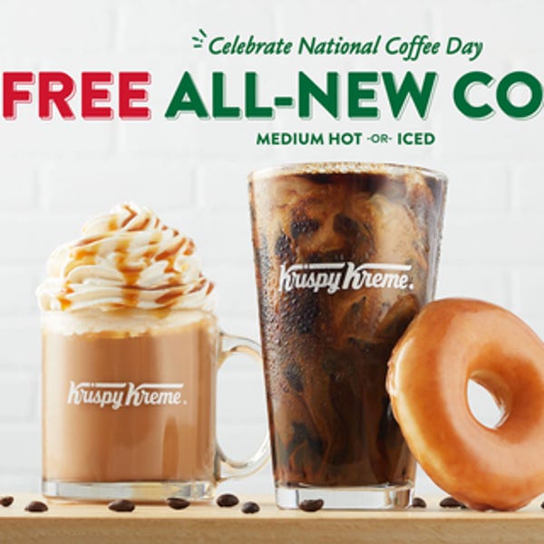 All guests can receive a free medium hot or iced coffee on Friday, Sept. 29, 2023. No purchase is necessary.