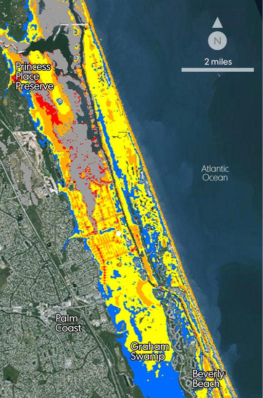 See some of the areas most threatened by Hurricane Matthew's storm surge