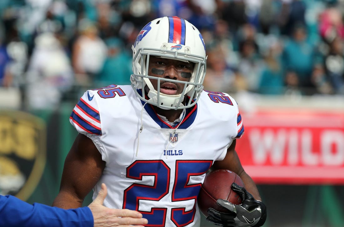 Buffalo Bills running back LeSean McCoy (25)  denied charges of domestic violence levied against him.