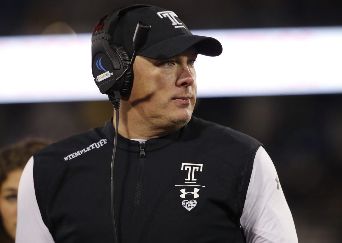 Geoff Collins, who posted a 15-10 record in two seasons at Temple, is the new head coach at Georgia Tech.