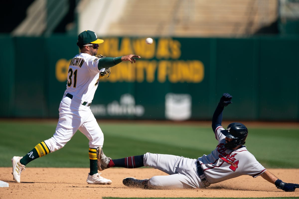 Oakland A's take on the Atlanta Braves Tuesday in Oakland